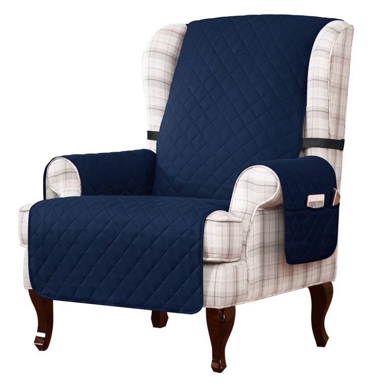 Wingback box cushion online slipcover